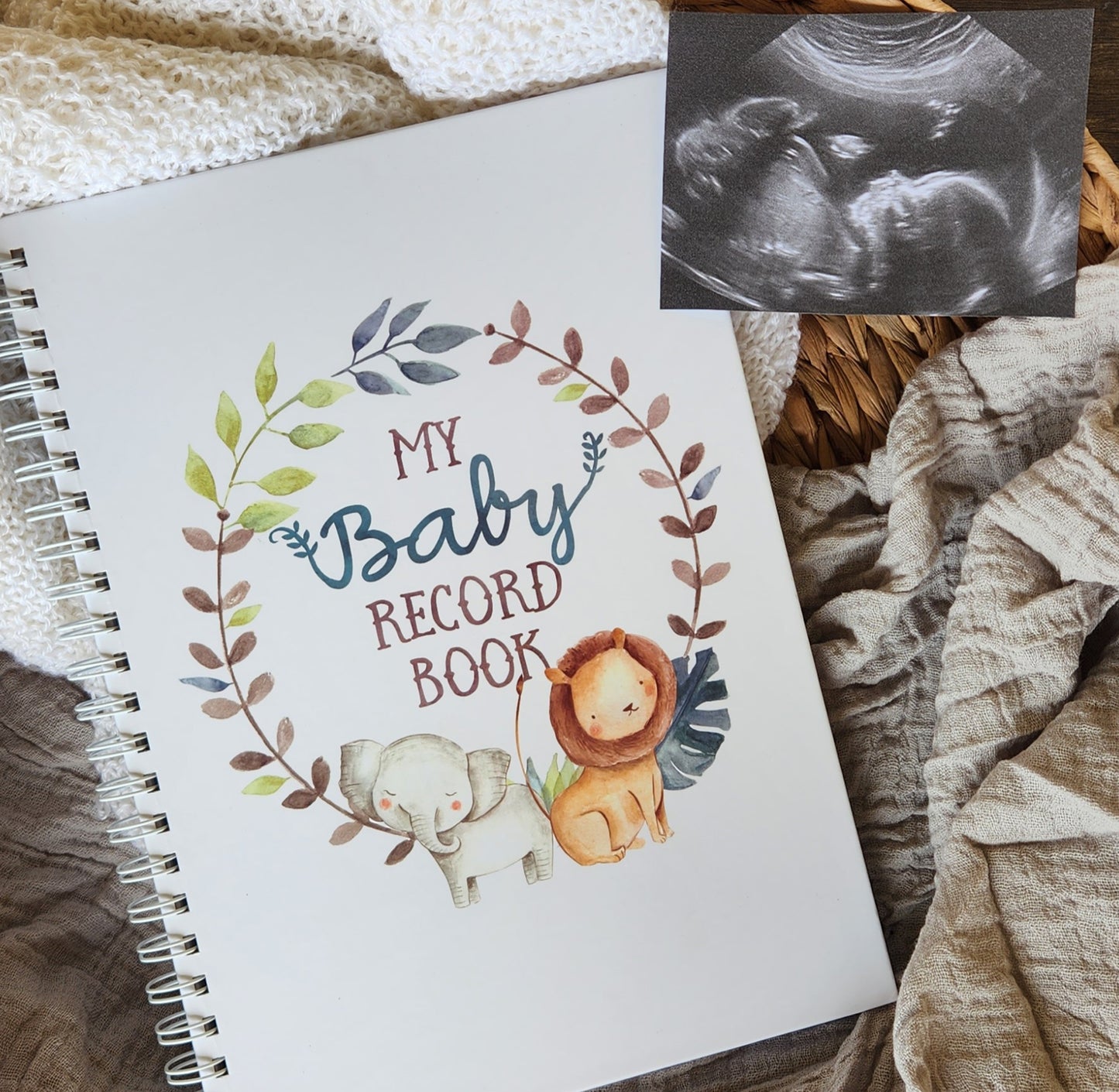 Jungle Safari Baby Record Book