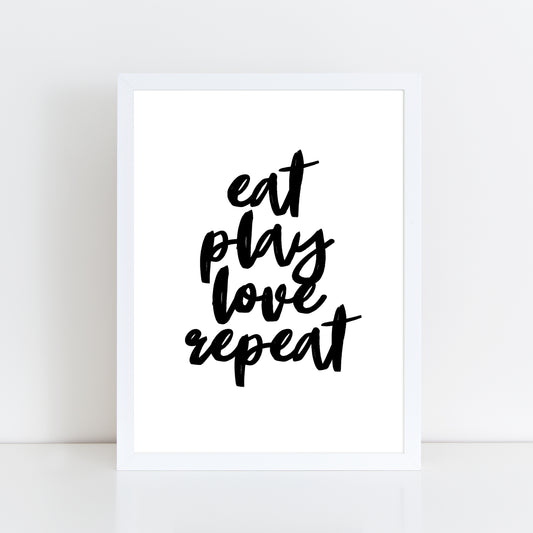 Eat Play Love - Wall Art Print