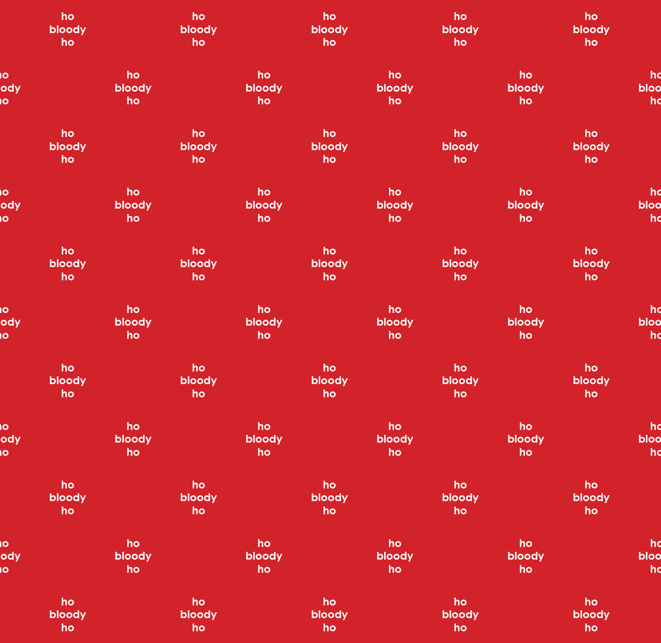 Ho Bloody Ho Christmas Gift Wrap