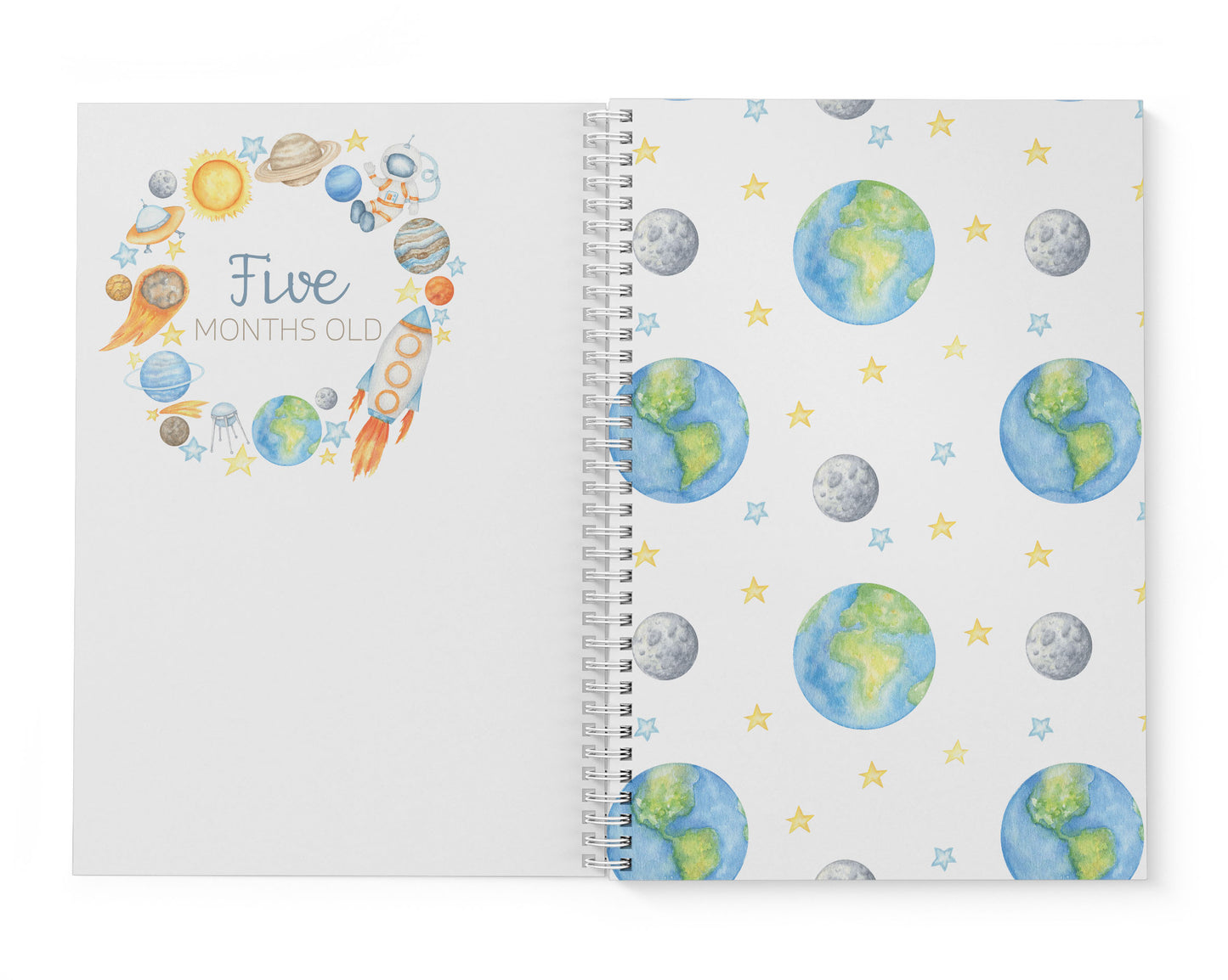 Outer Space Baby Record Book