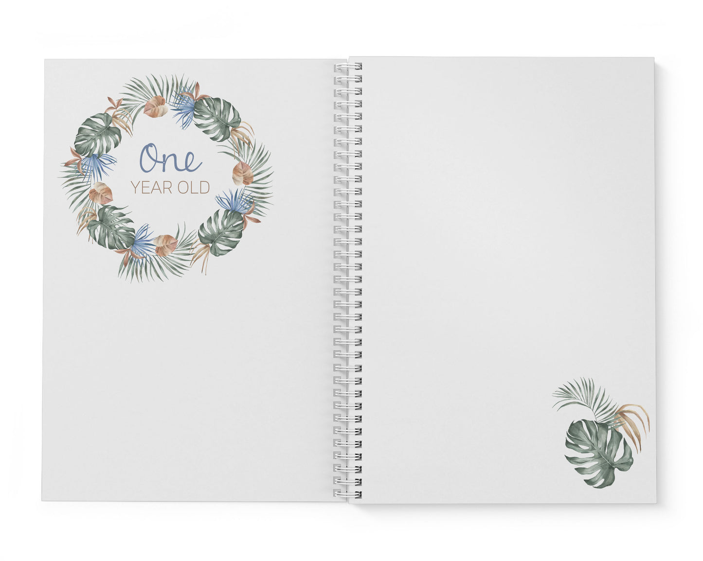 Tropical Coastal Palm Baby Record Book