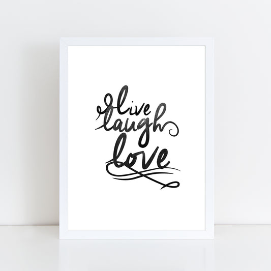 Live Laugh Love - Wall Art Print