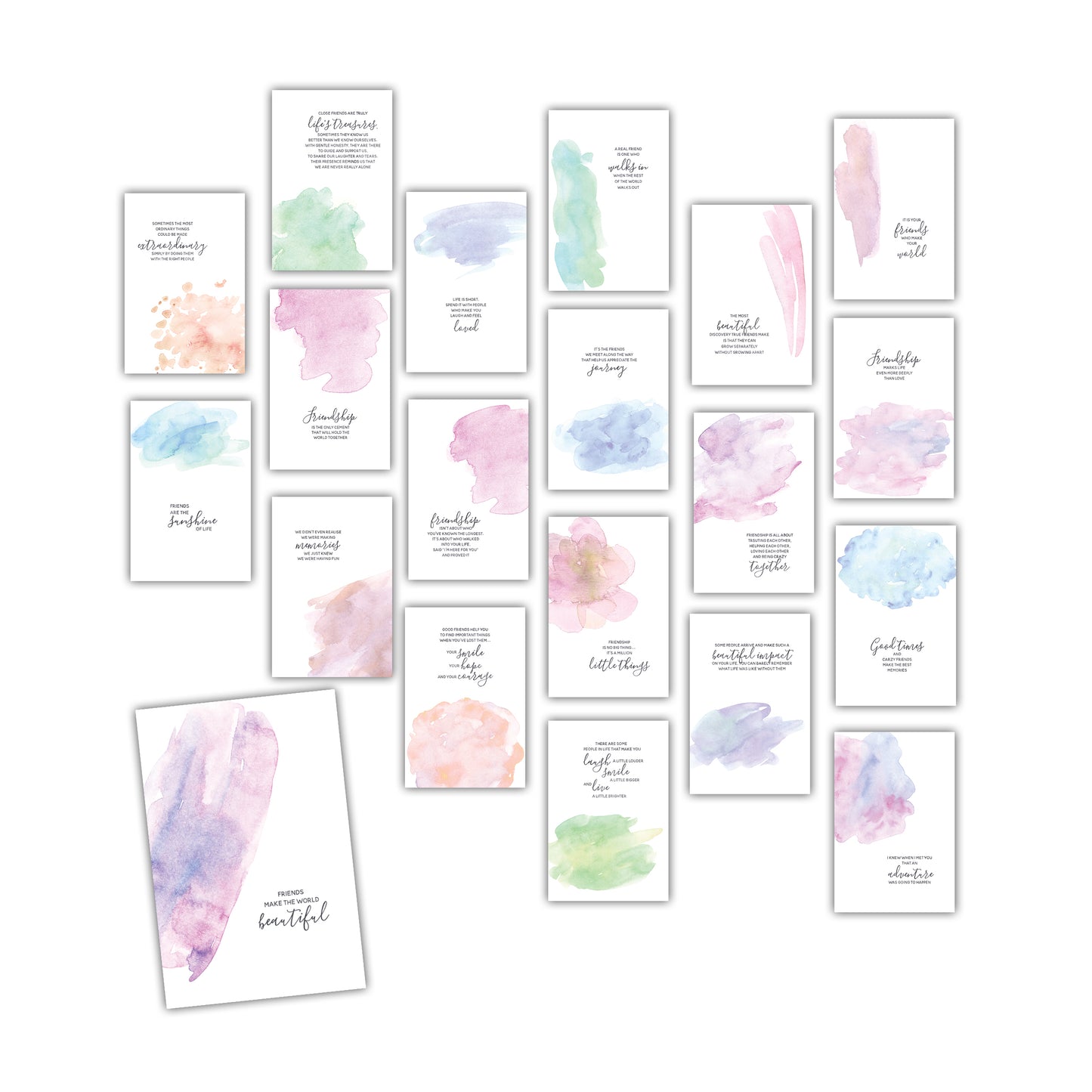 Friendship Quote Cards