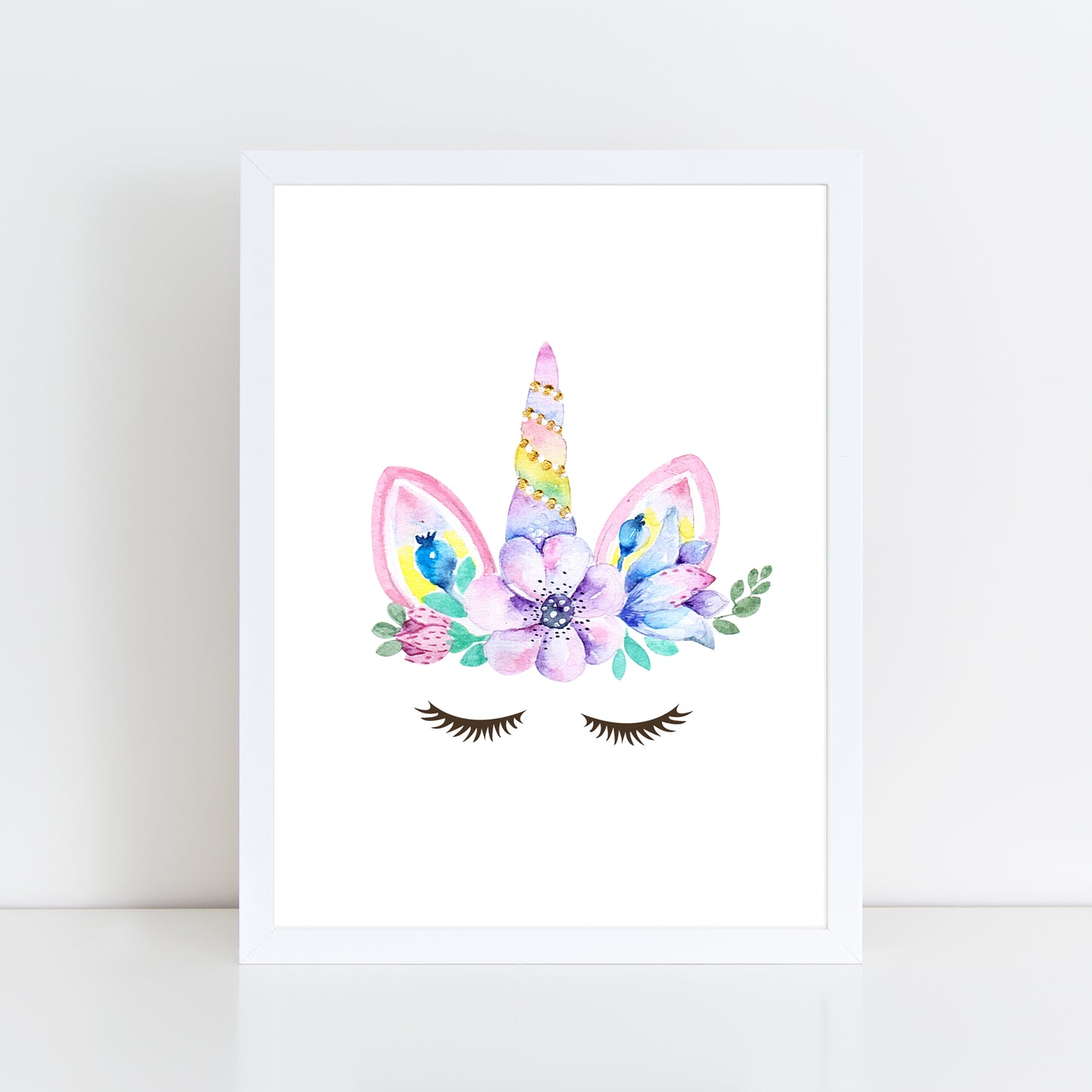 Unicorn Face - Wall Art Print