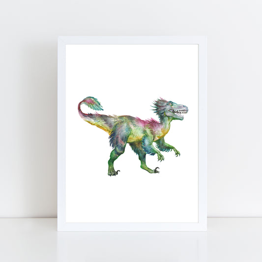 Dinosaur Velociraptor - Wall Art Print