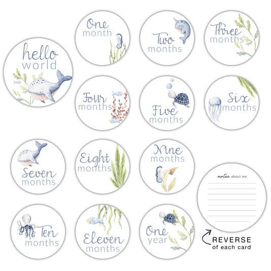 Under the Sea Round Milestone Cards