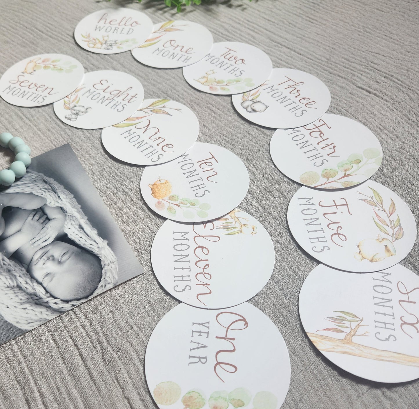 Australian Animals Round Milestone Cards