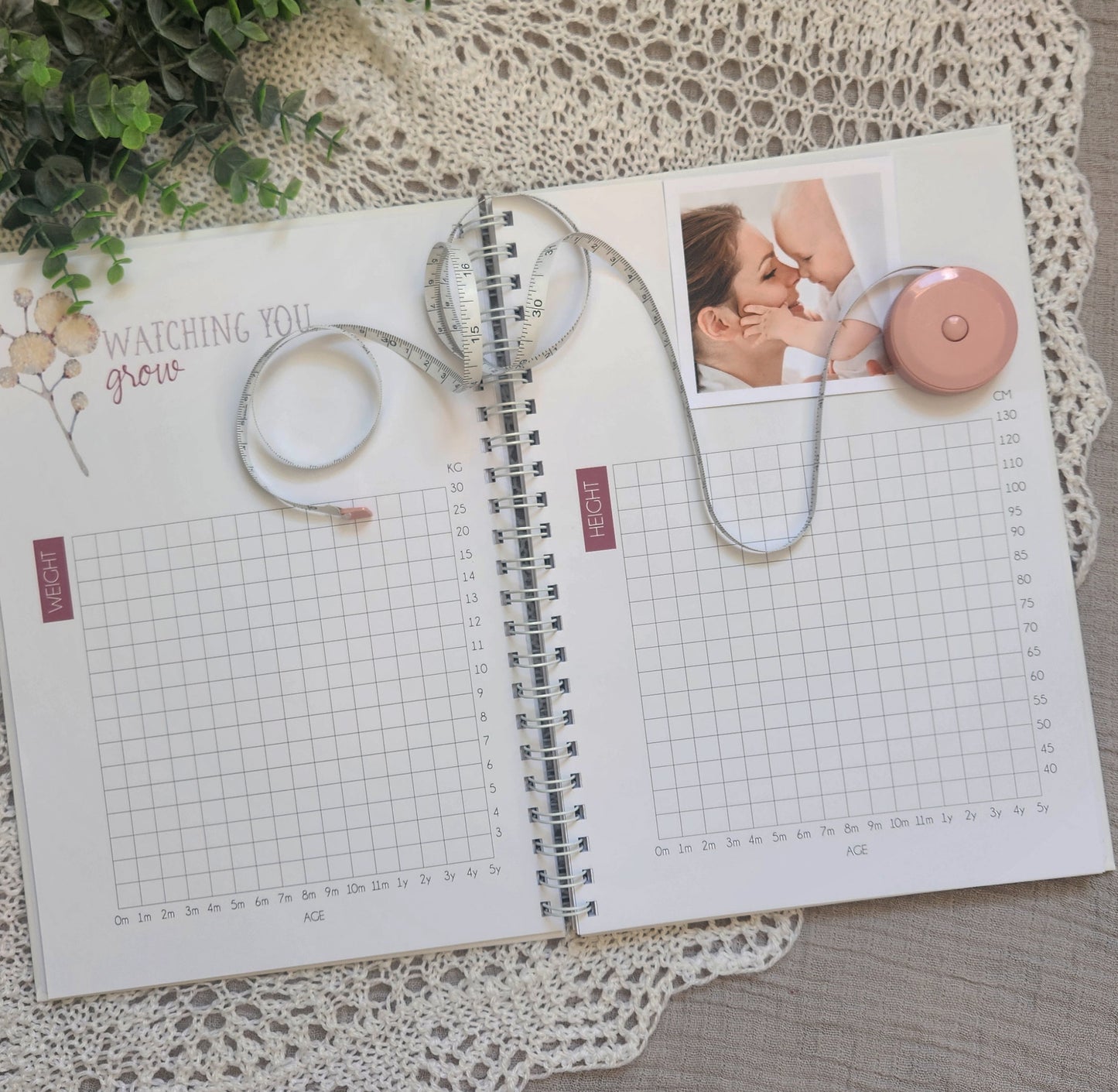 Australian Flora Baby Record Book