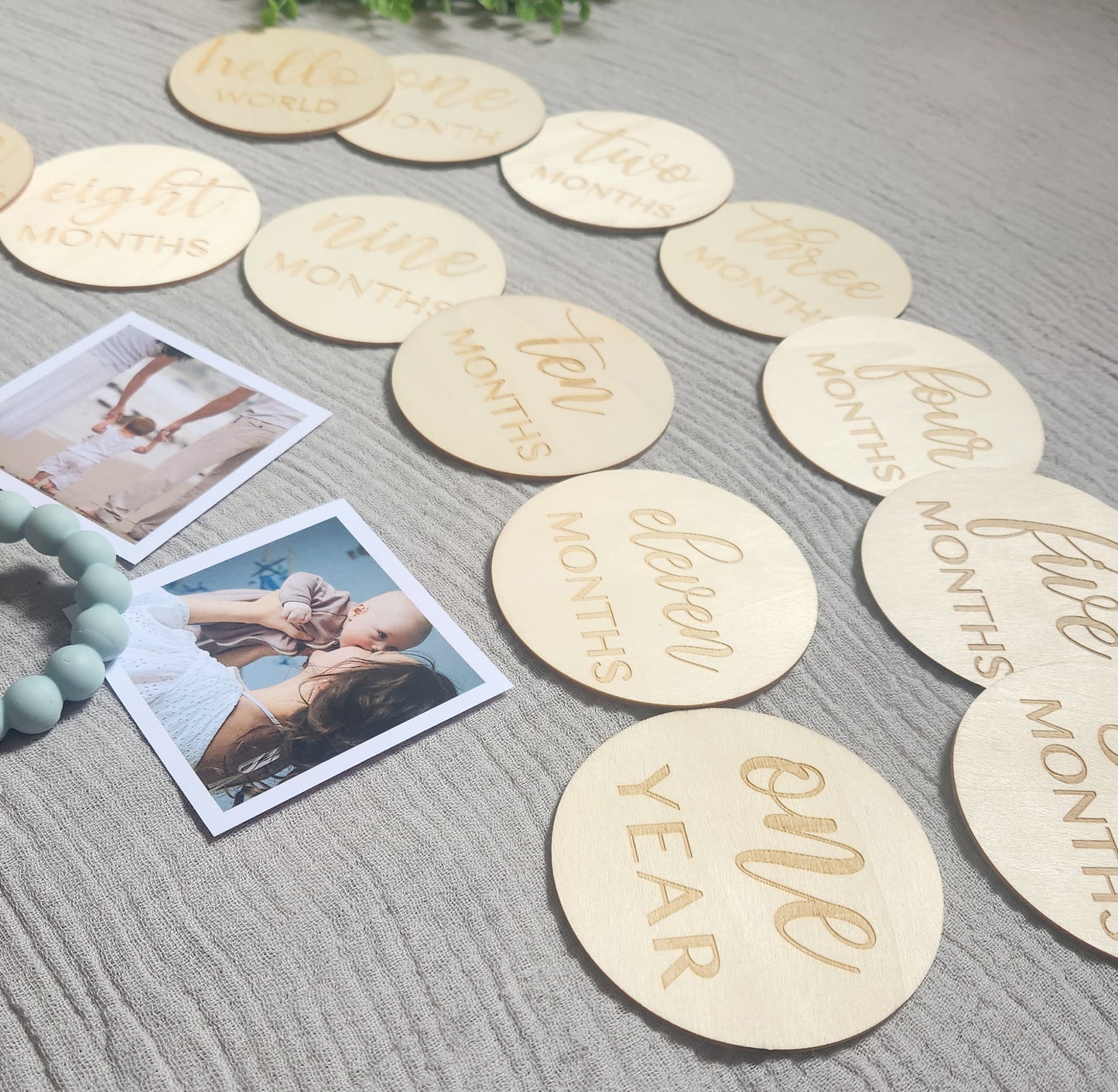 Timber Baby Milestone Discs