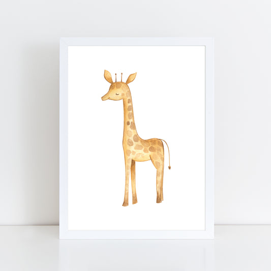 Jungle Safari Giraffe - Wall Art Print