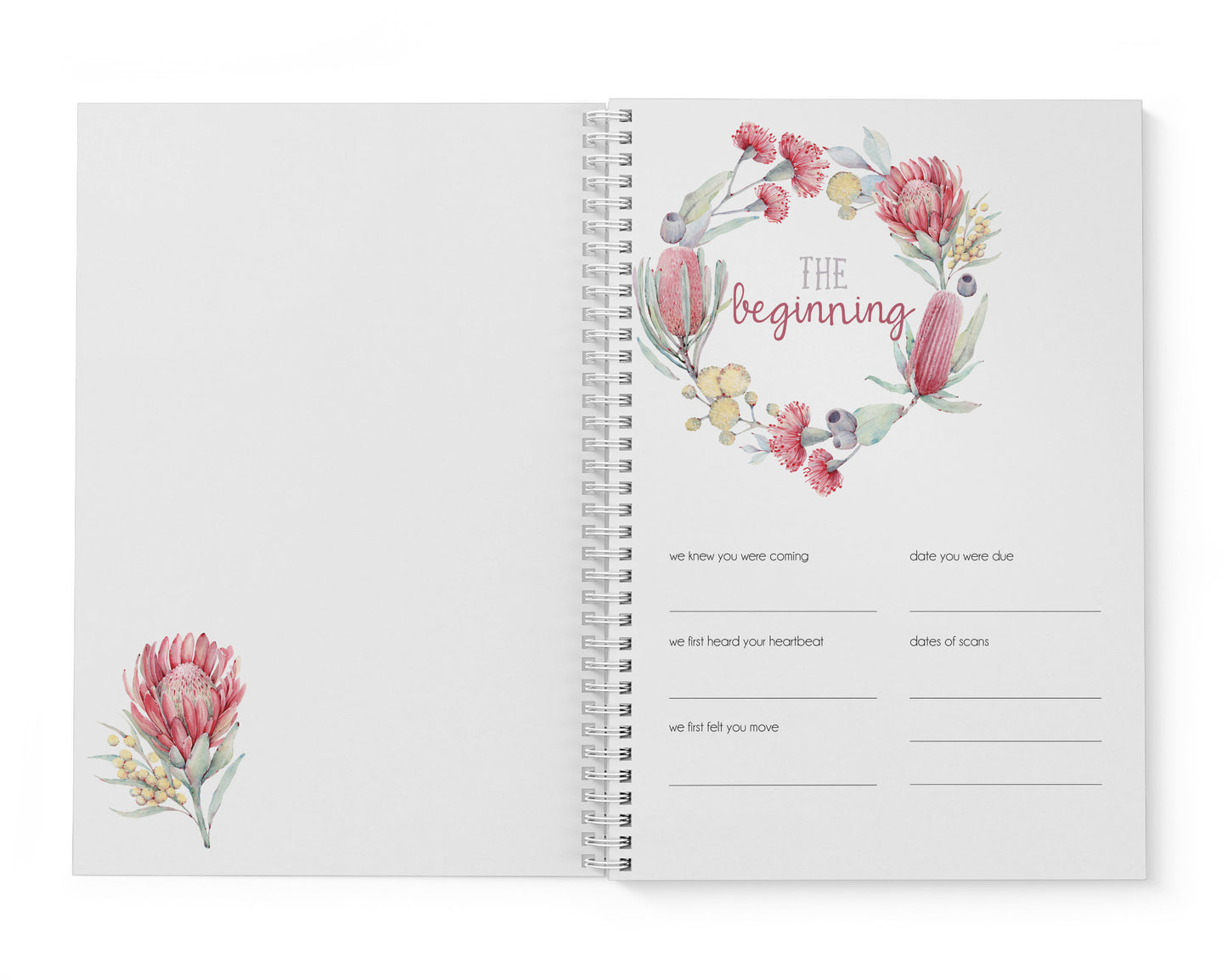 Australian Flora Baby Record Book