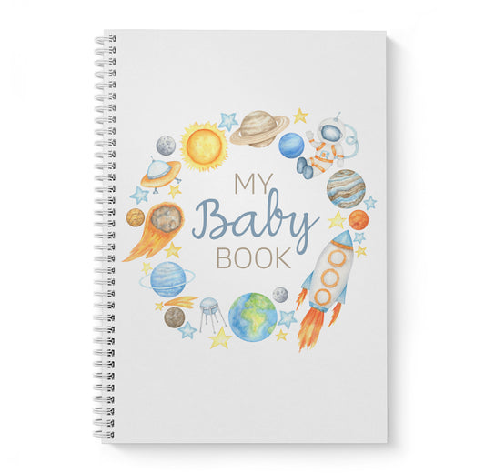 Outer Space Baby Record Book