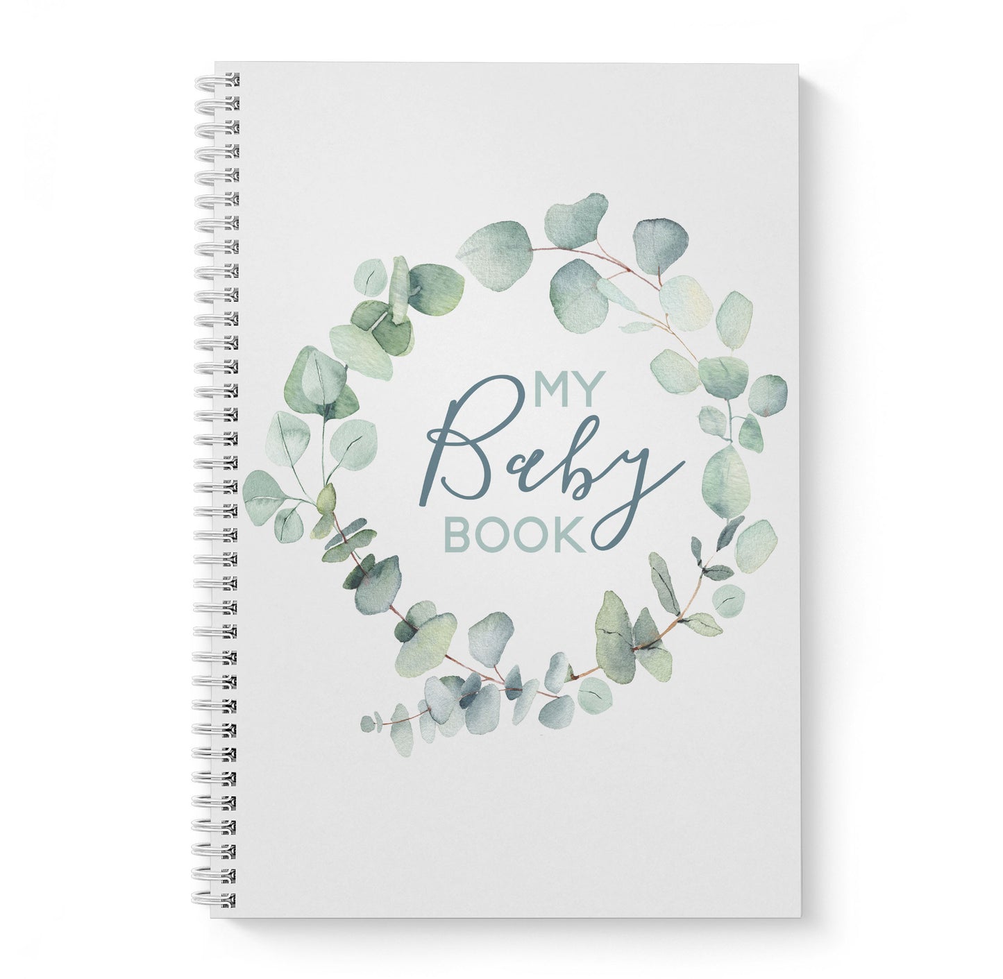 Pastel Eucalyptus Baby Record Book