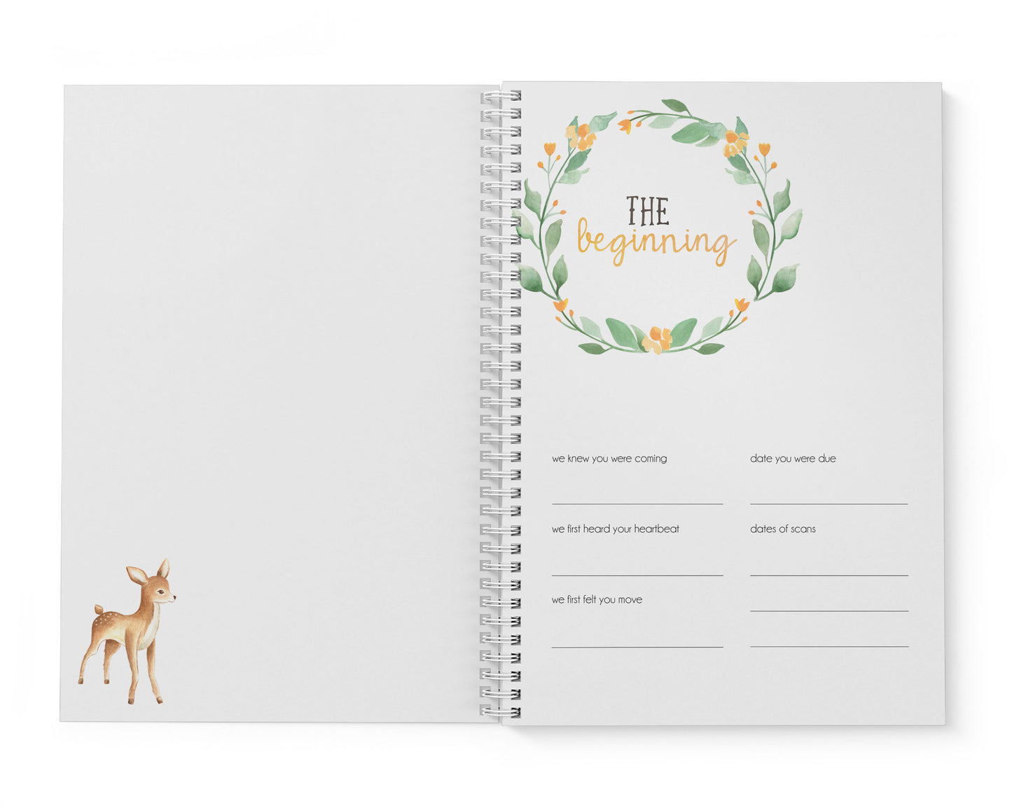 Woodland Baby Record Book