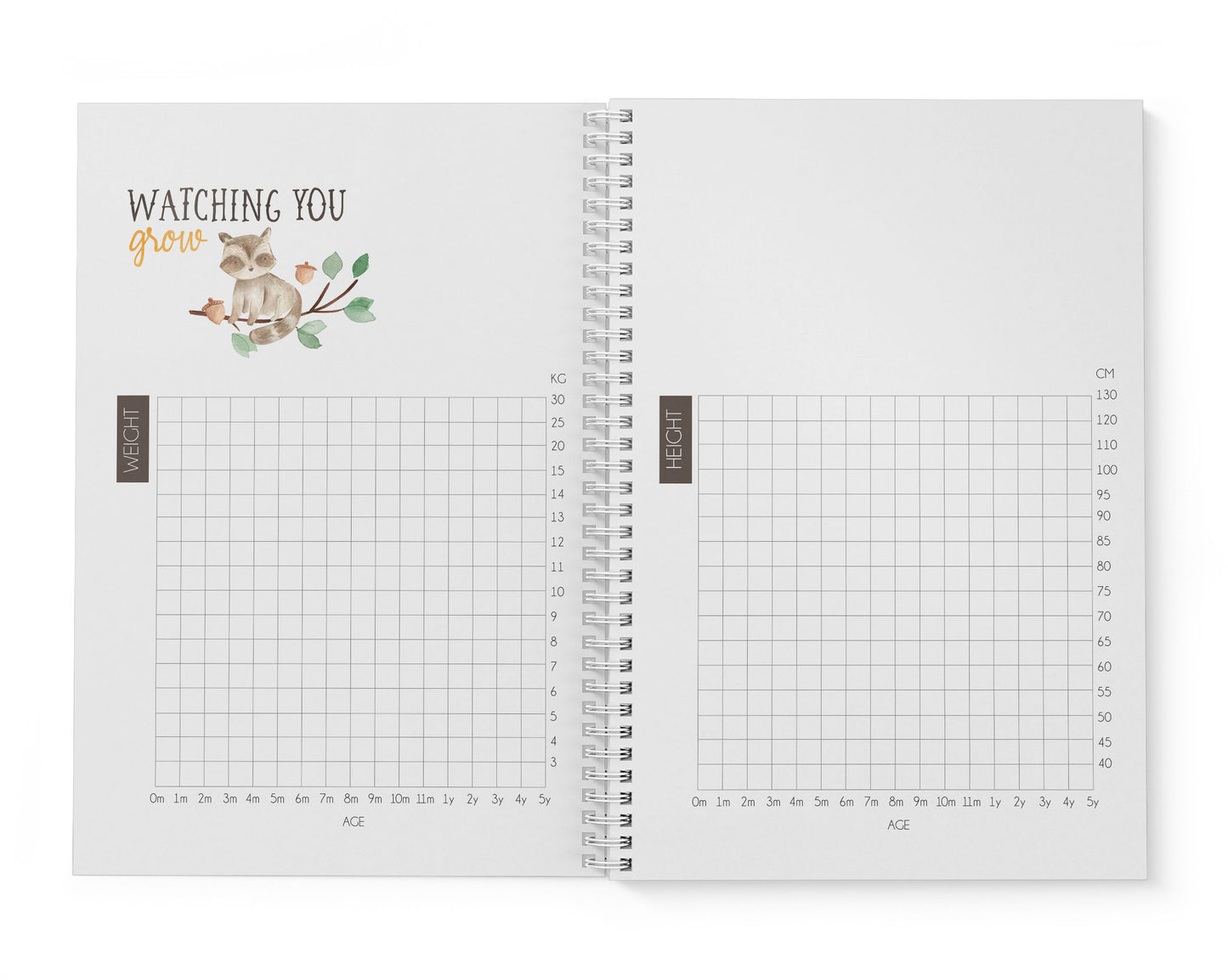 Woodland Baby Record Book