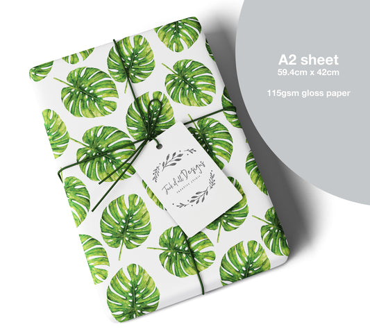 Monstera Leaf Gift Wrap