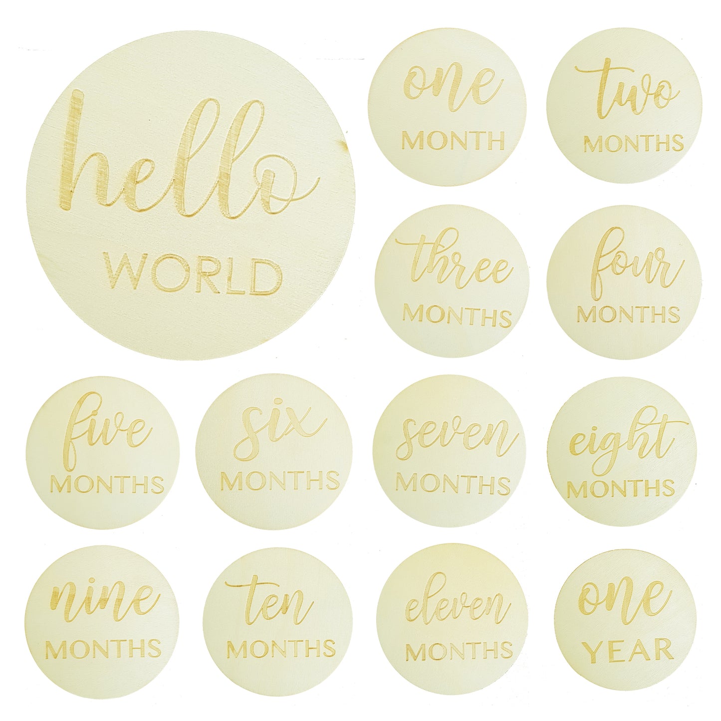 Timber Baby Milestone Discs
